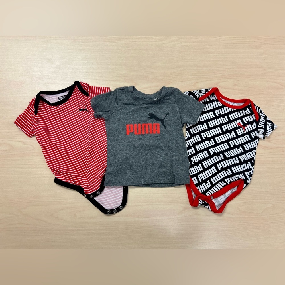 🐾 PUMA Baby 3‑Piece Outfit Bundle – Unisex – Excellent Condition - 0-3 months 🐾